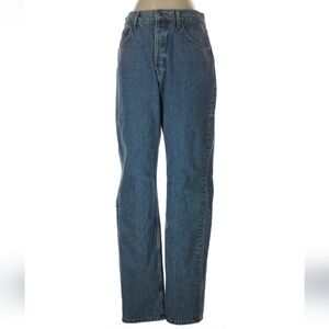 NWT Anine Bing "Frances" Button Front 5 Pocket High Rise Jeans, 31, Blue